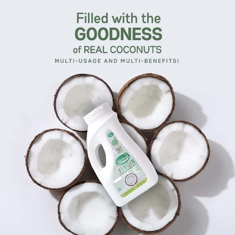 KLF Nirmal Cold Pressed Virgin Coconut Oil, 1 L-3.webp